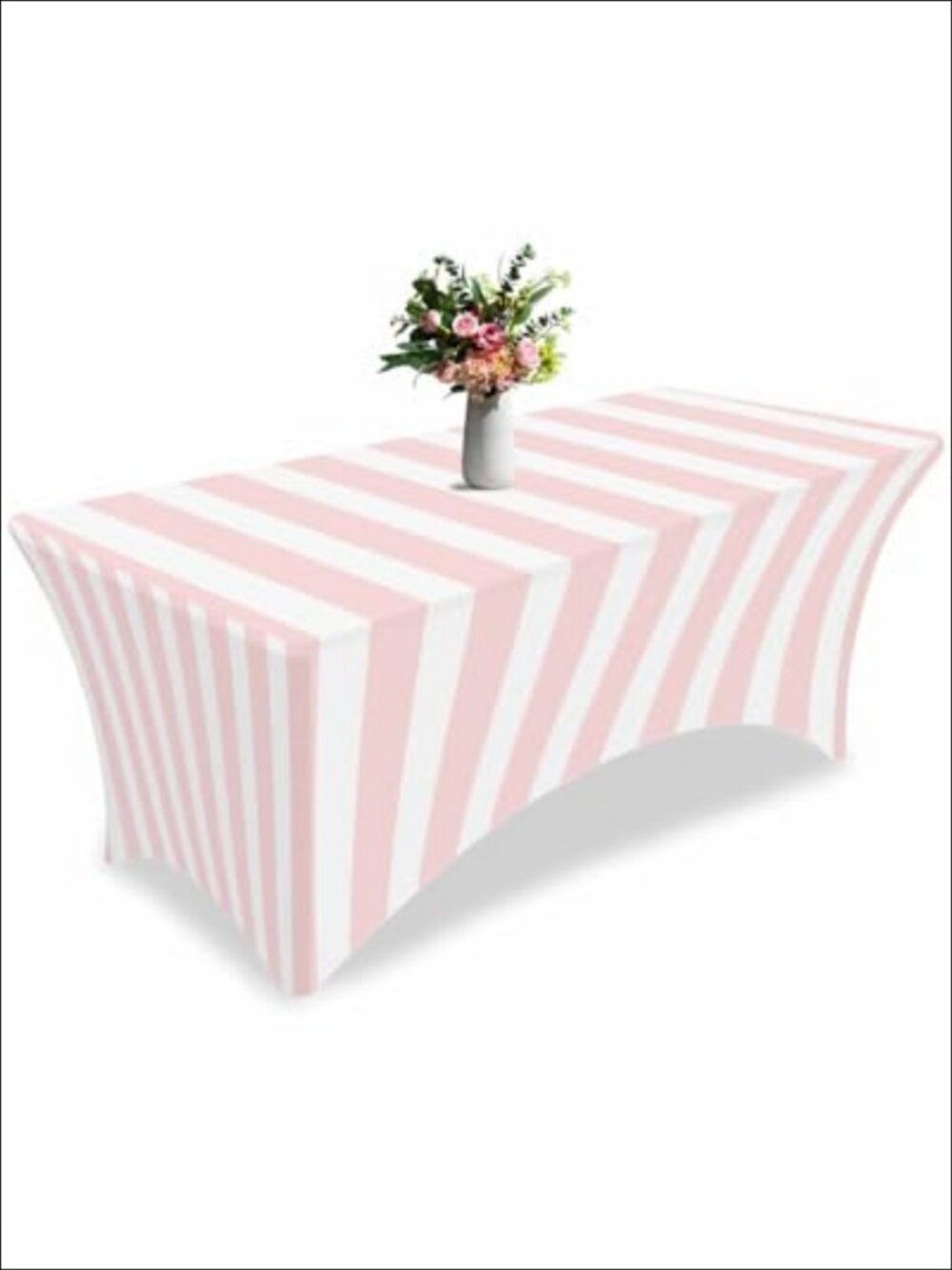 Spandex Tablecloth 6 Ft Stretch Fitted Cover Rectangle Tables Washable